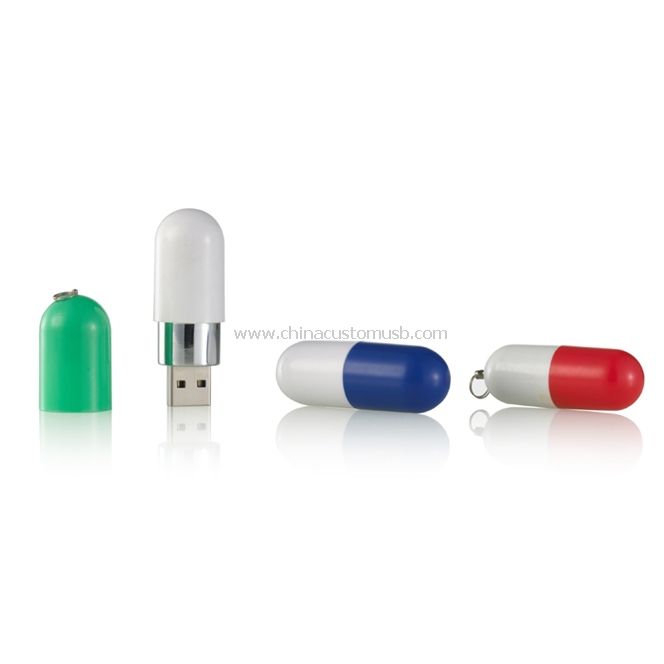 Forme de pilule ABS lecteur Flash USB
