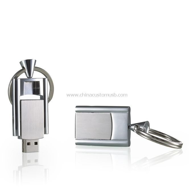 Metallo portachiavi USB Flash Drive