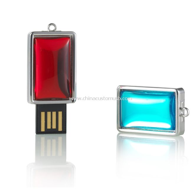 Generosa piazza gioielli USB Flash Drive