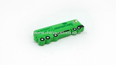 Forme de silicone Bus USB Flash Drive