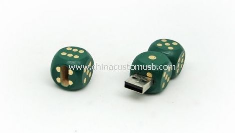 Wooden Dice USB Flash Drive