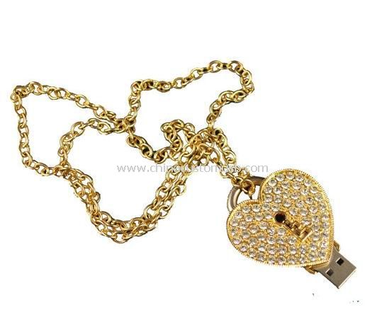 L'amour lock collier clé USB