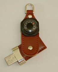 leather compass flash memory