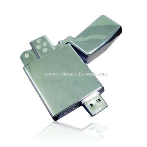 Encendedor de metal forma una unidad Flash USB