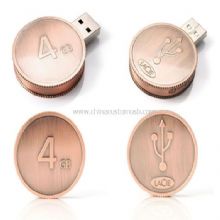 Metal Coin Shape USB Flash Drive images