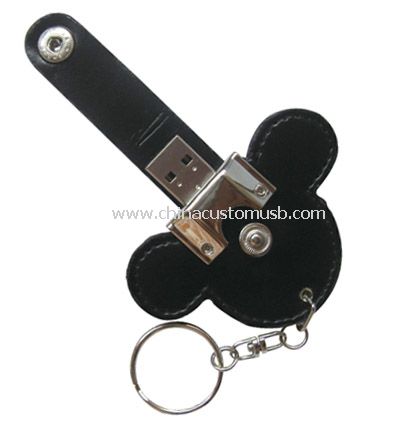 кожаный usb флэш-накопитель