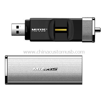 Металевий корпус зчитувач відбитків USB флеш-диск