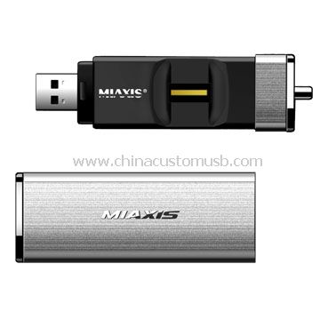 طباعة معدنية الإصبع حالة محرك أقراص محمول USB