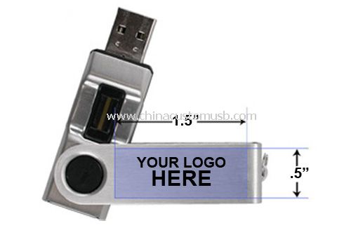 Girevole di impronte digitali USB Flash Drive