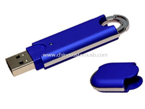 Plastica USB Flash Drive con gancio