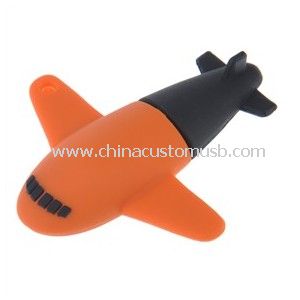 Rubber Airplane USB Flash Drive