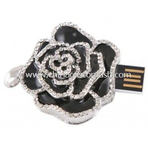 Rose Schmuck USB-Flash-Laufwerk