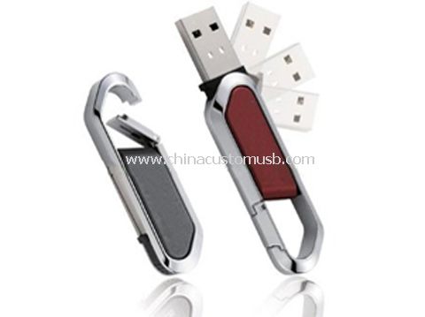 USB Flash Drives com mosquetão