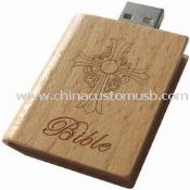 Wooden USB flash Drive with Logo images