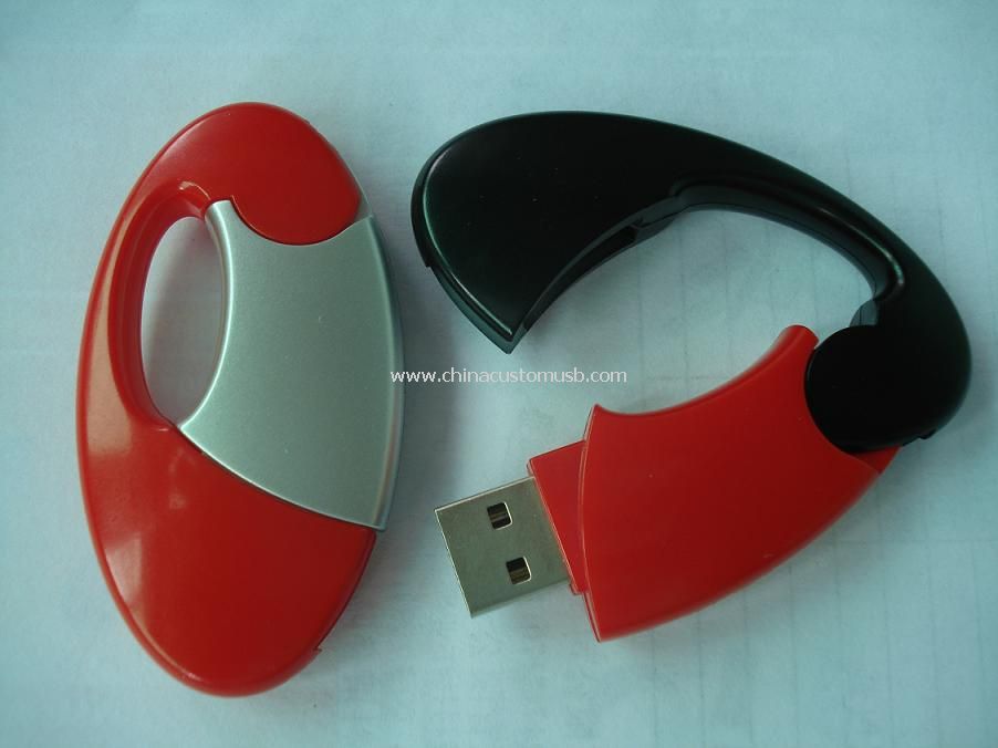 Mosquetón USB disco