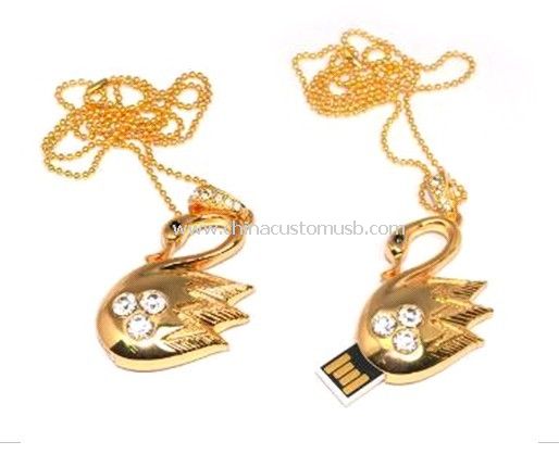 Jewelry swan USB drive