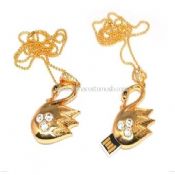 Jewelry swan USB drive images