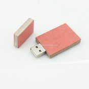 Różowy Banboo / papier / drewna USB błysk przejażdżka images