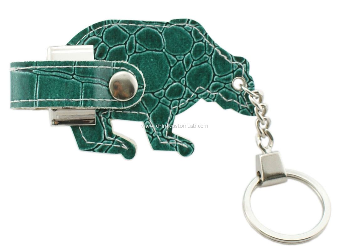 Forme personnalisée en cuir USB Flash Drive