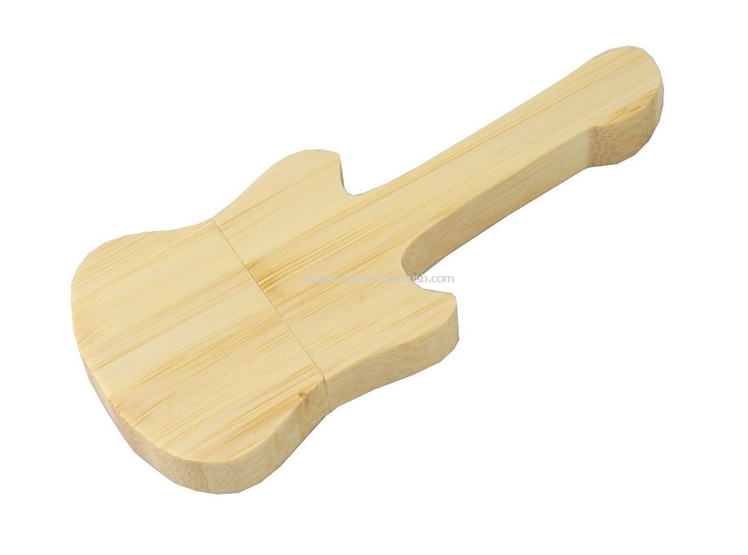 Guitarra forma legno stile USB Flash Drive