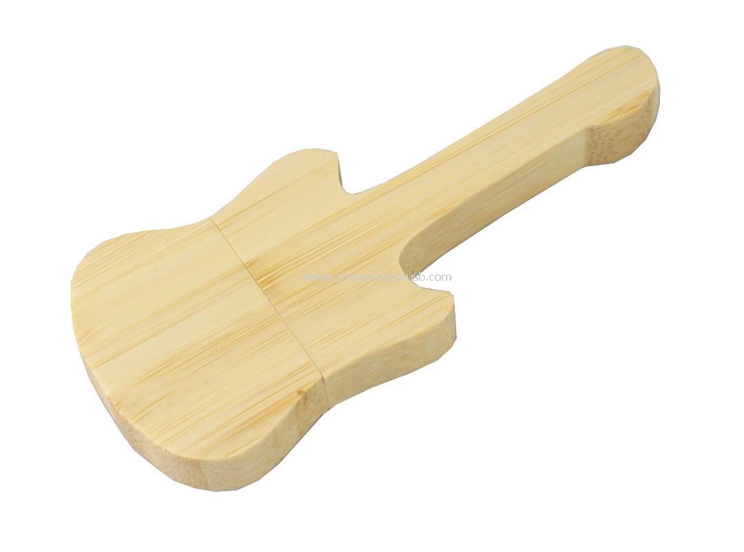 Forma de guitarra estilo madera USB Flash Drive