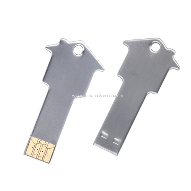 Key Shape USB Flash Drive with Free Data-Preload