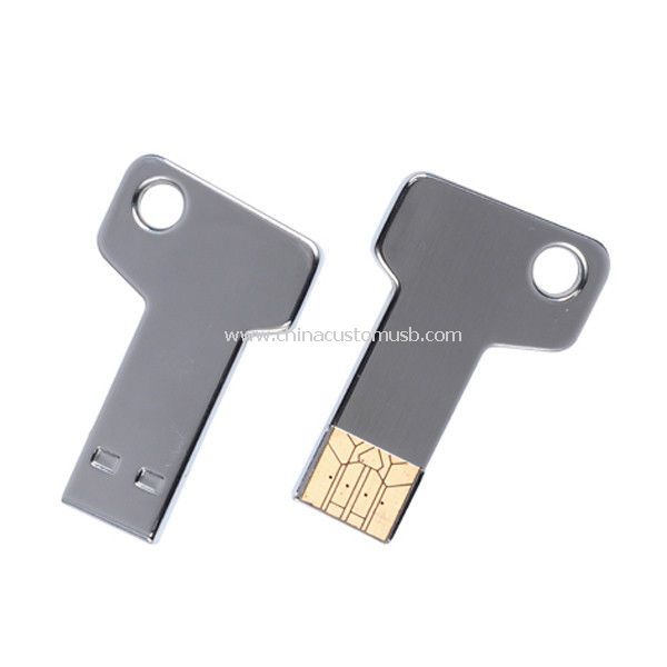 Bentuk kunci Mini USB kunci dengan Logo kustom Laser