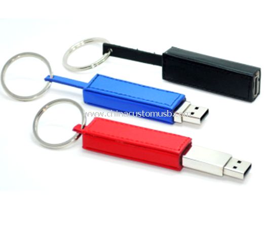 Impulsión del USB del cuero