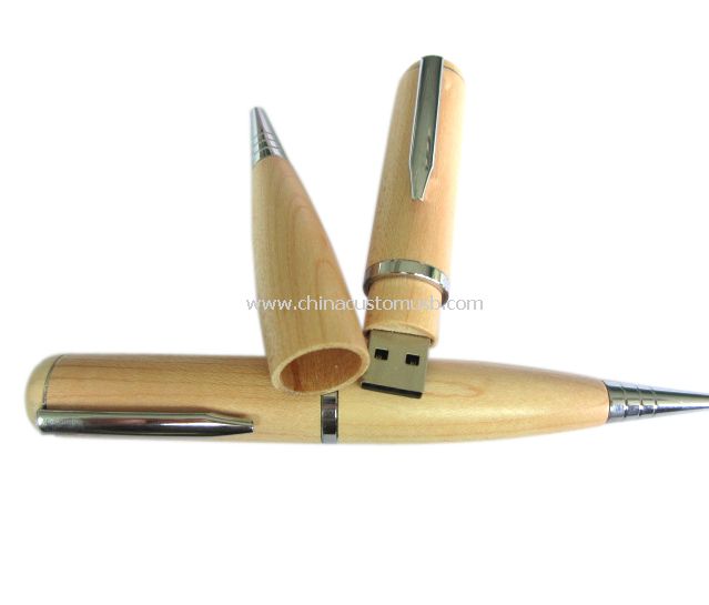 habitação de madeira USB Pen