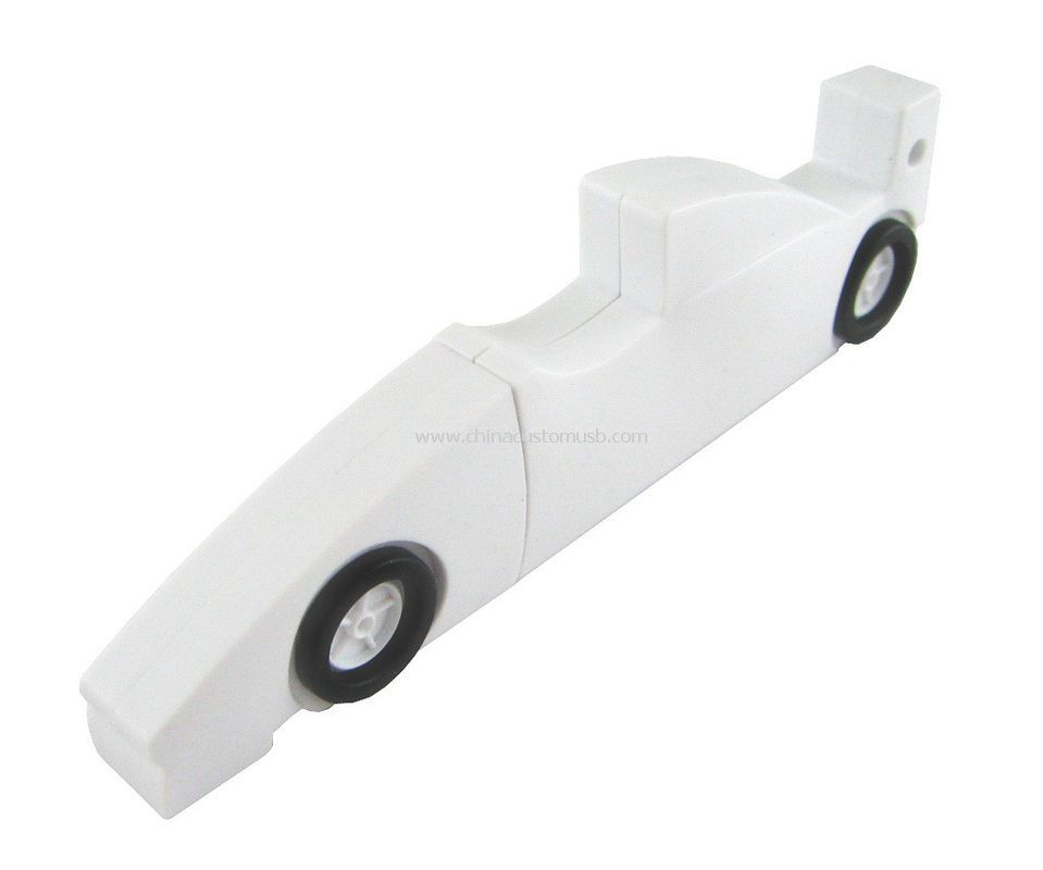 1GB 2GB 4GB 8GB branco carro em forma de USB Flash Drive