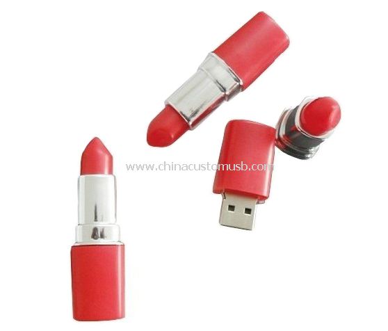 محرك أقراص USB أحمر الشفاه