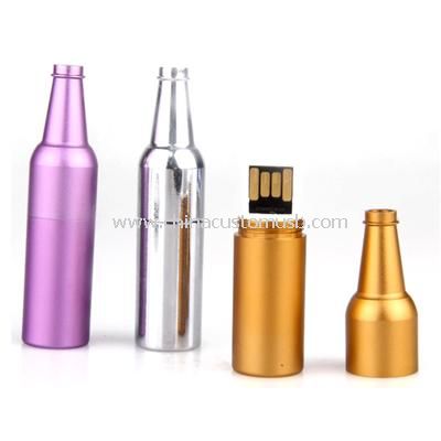 Gold Farbe Flasche Form USB-Memory-stick