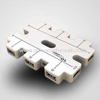 Alta velocidad de 10 puertos usb 2.0 Hub