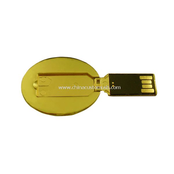 Unidade flash de USB de Metal dourada
