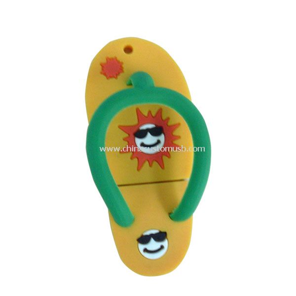 Lecteur flash usb chaussure de silicone