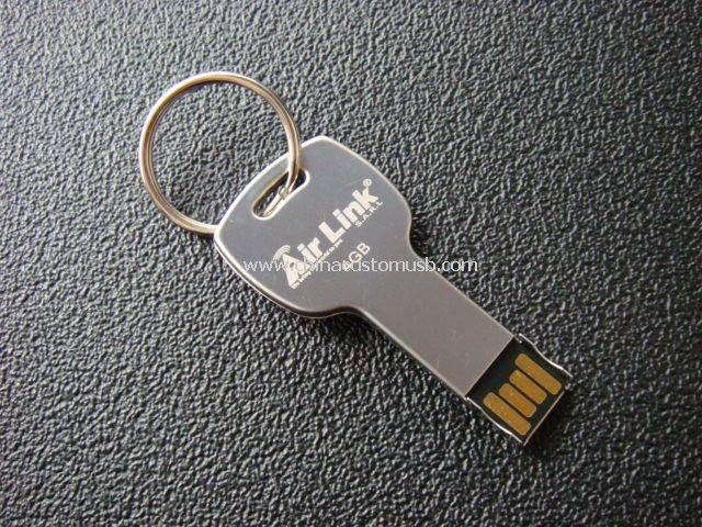 Metal usb flash Drive with Keychain