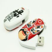 Çin plastik USB birden parlamak yuvarlak yüzey images