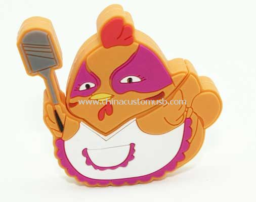 Disco do USB dos desenhos animados do PVC