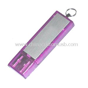 clé USB en plastique avec couvercle en alliage d’aluminium