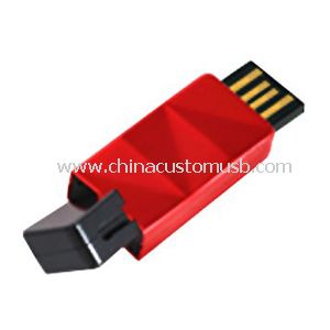 Retractive usb disk with swivel cap