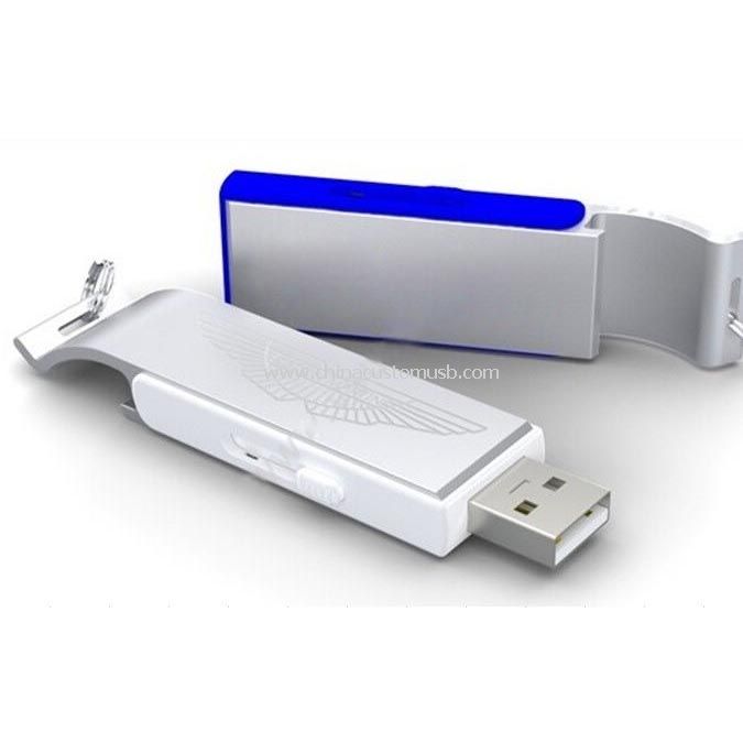 Metal USB Flash-asema logolla kaiverrettu