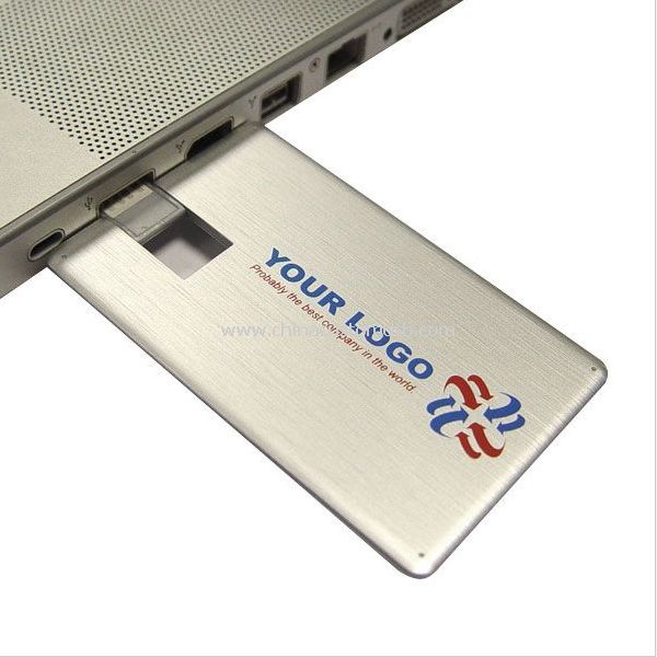 Metal kredi kartı usb birden parlamak yuvarlak yüzey