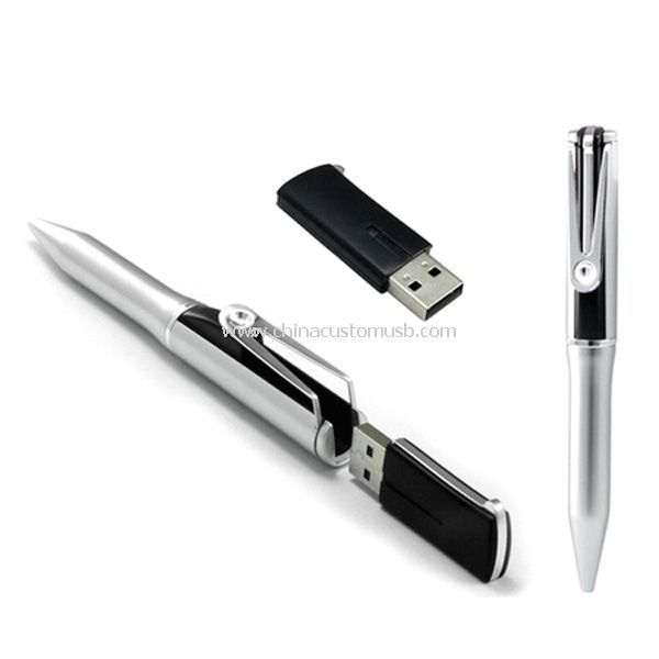 Metal Pen Storage Usb Flash Drive