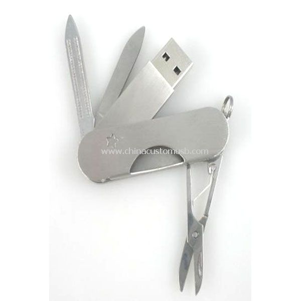 Sveitsin armeijan veitsi Metal USB kehrä