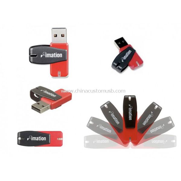 usb metal giratorio con insignia de encargo