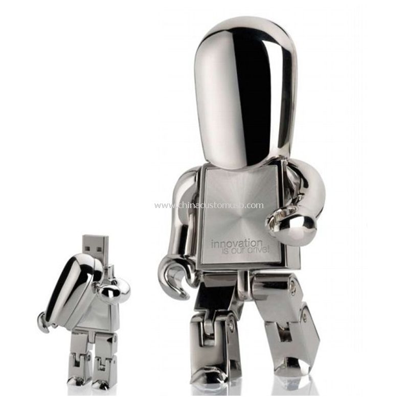 Metall Roboter USB-Festplatte