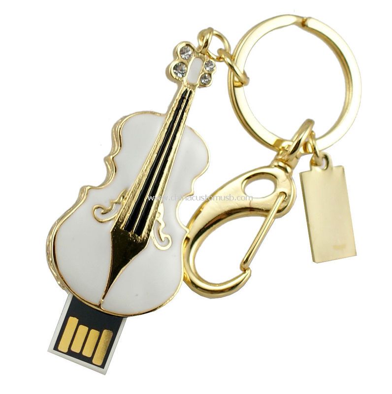 Chitarra in metallo forma USB Flash Disk