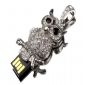 جغد شکل طلا و جواهر درایو فلش USB small picture