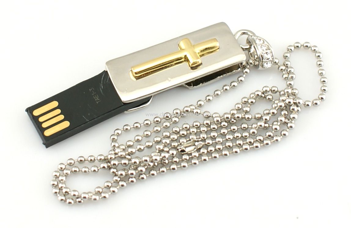 Perhiasan salib USB Flash Drive