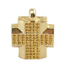 Gold Cross Shape Jewelry USB Flash Drive images